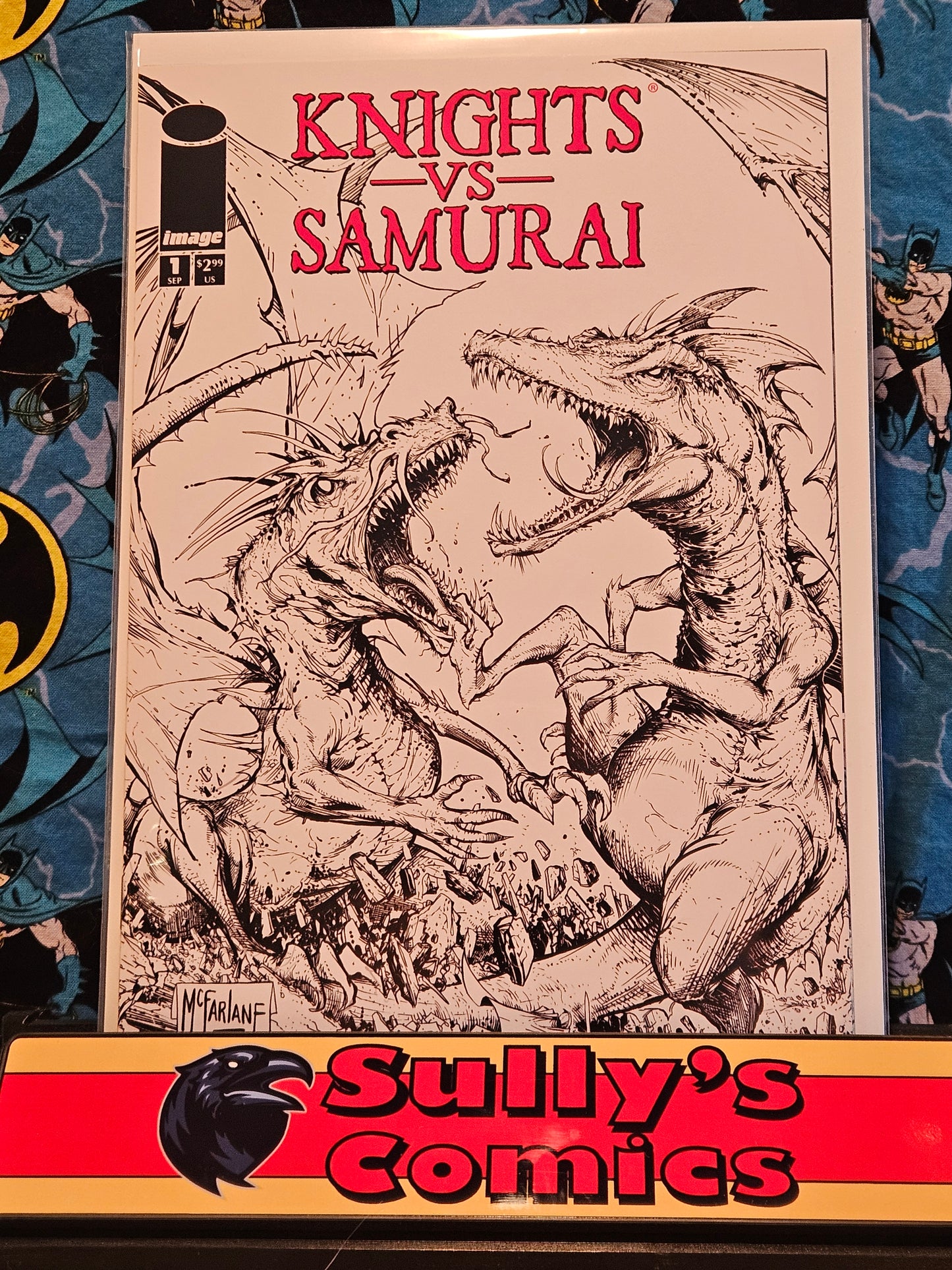 Knights Vs. Samurai #1B Todd Macfarlane B&W Variant NM (2024) 1st Print Image Comics