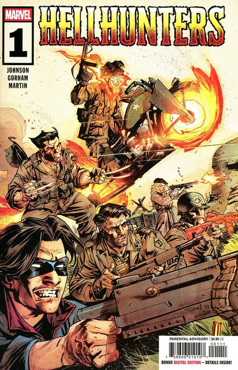 Hellhunters #1 (of 05) 🔑 Origin of Ghost Rider '44 NM (2025) 1st Print Marvel Comics