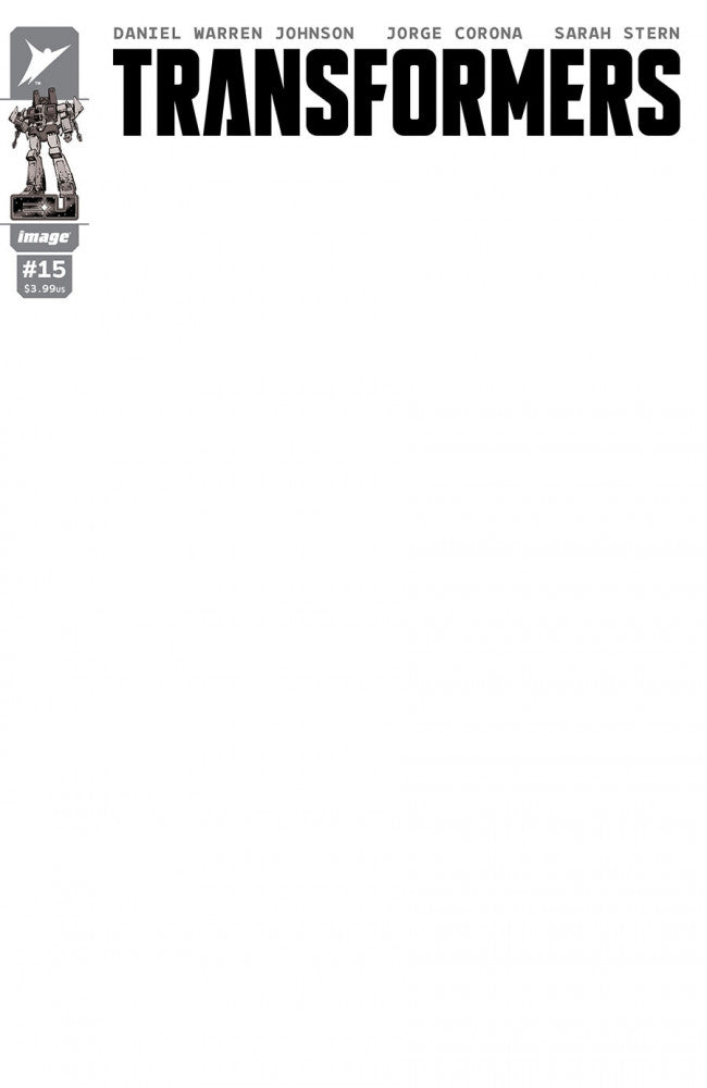 Transformers #15G Blank Variant NM (2024) 1st Print Image Comics - Energon Universe
