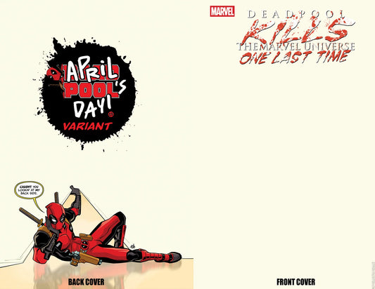 Deadpool Kills the Marvel Universe One Last Time #1F Blank April Pool's Day Variant NM (2025) 1st Print Marvel Comics